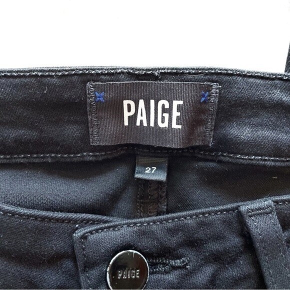 PAIGE | Verdugo Ultra Skinny Jeans Black Shadow EUC 27 - Picture 7 of 9
